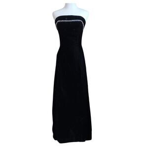 NEW Y2K SCOTT MCCLINTOCK Dress Crushed Velvet READ Small Formal Prom Vintage 00s